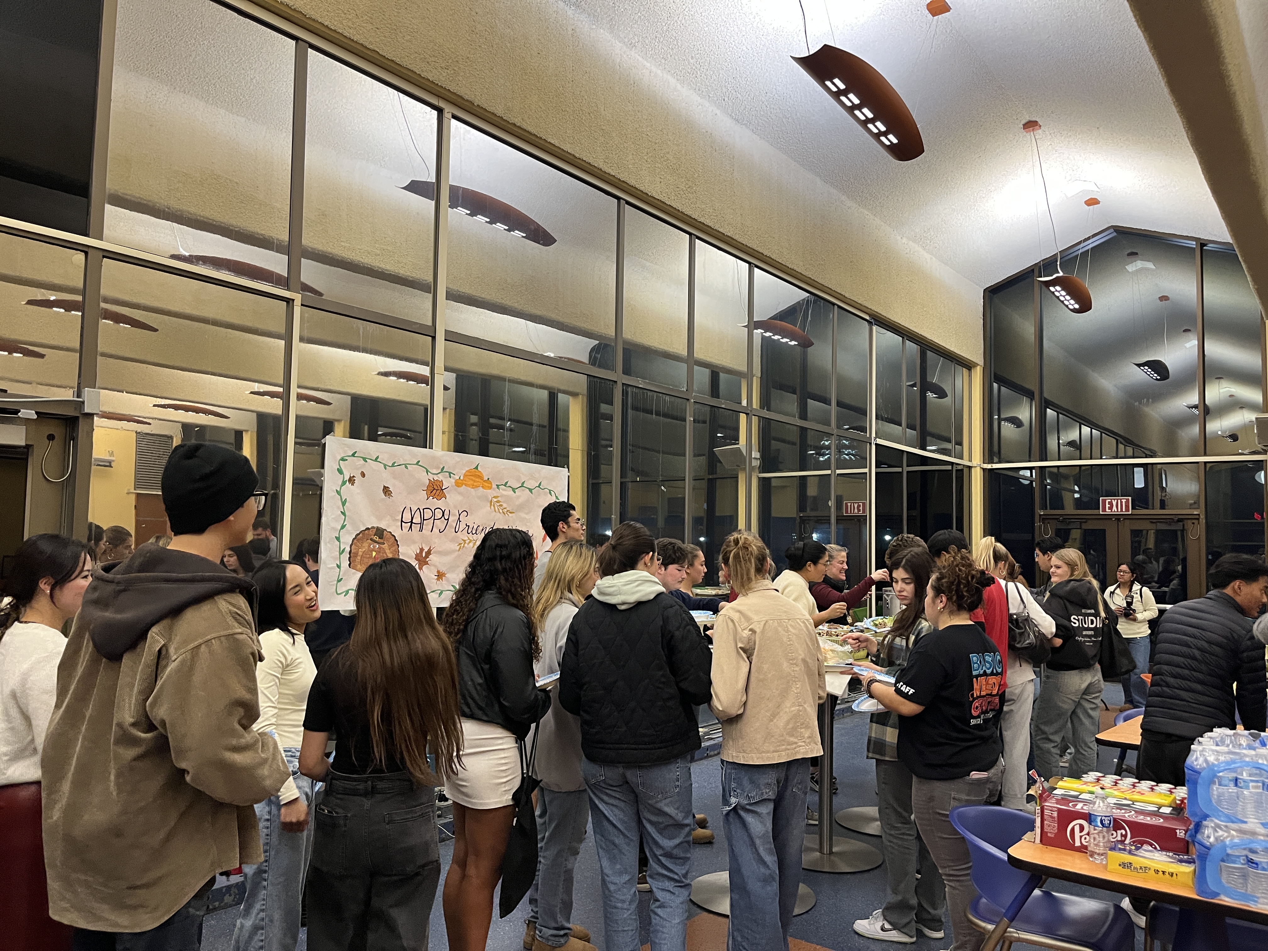 Students at Campus Center